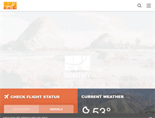 Tablet Screenshot of montereyairport.com
